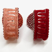 Load image into Gallery viewer, Medusa's Red Rhinestone Heart Jaw