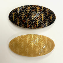 Load image into Gallery viewer, Art Deco Oval French Barrettes
