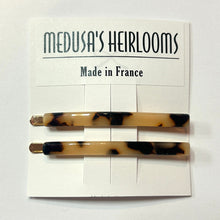 Load image into Gallery viewer, French Tortoise Bobby Pins- by pair
