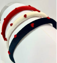 Load image into Gallery viewer, Sweet Hearts Puff Velvet Headband
