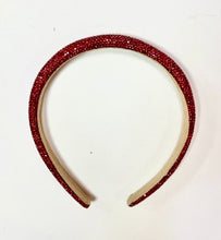 Load image into Gallery viewer, Pavé Puff Rhinestones Embellished Narrow Headbands
