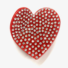 Load image into Gallery viewer, Medusa&#39;s Red Rhinestone Heart Jaw

